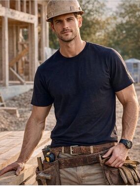 Black Short Sleeve Men's Tee XXL $5 Discount 4/$25 Athleisure Workwear Casual